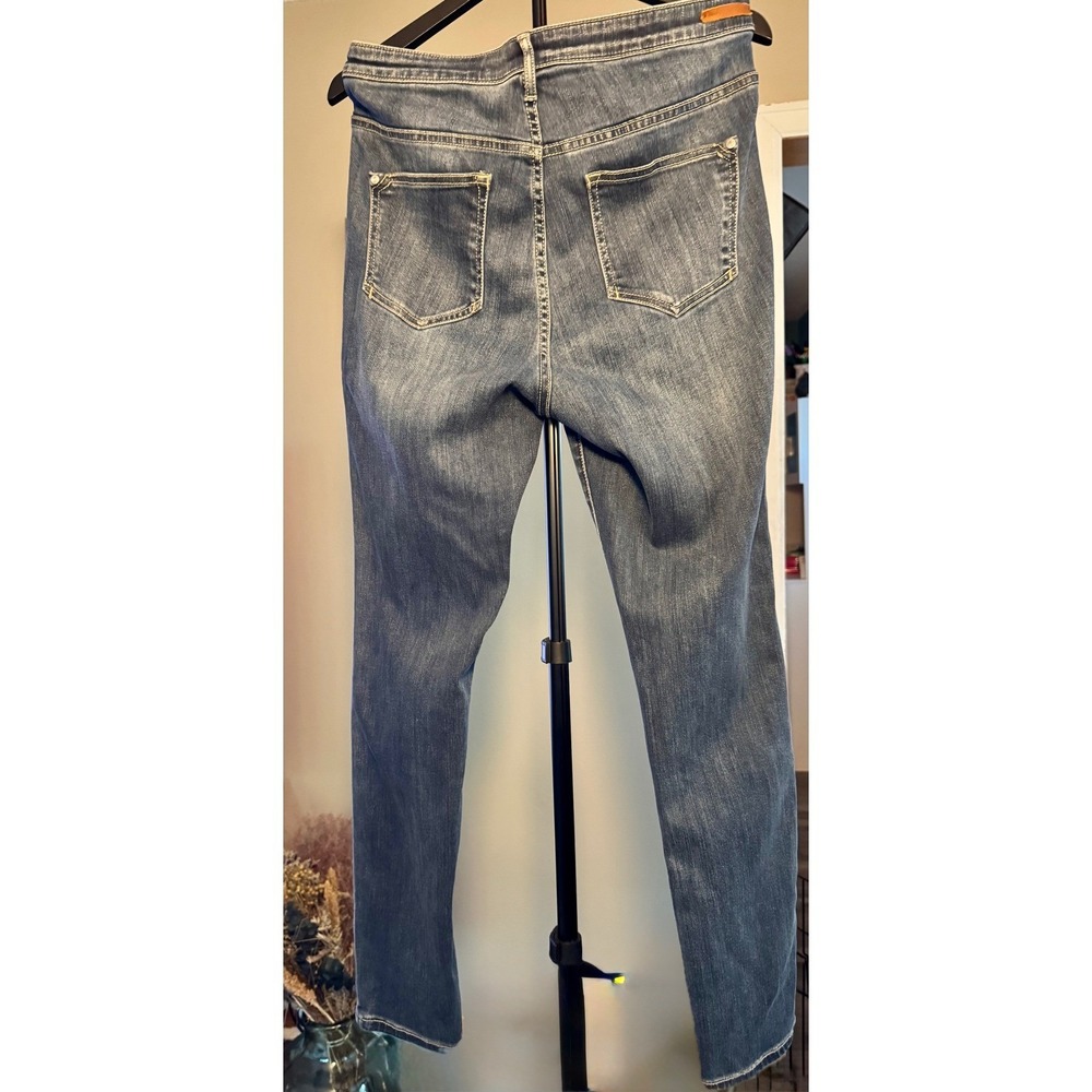 Pilcro and the Letterpress Superscript High Rise Straight Leg Jeans Blue Size 30 - Picture 5 of 10